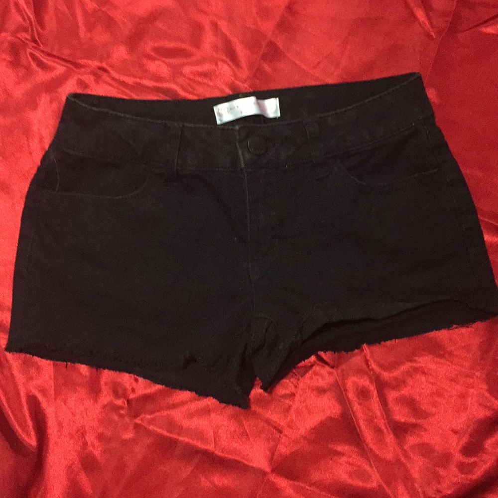 Black Jean shorts